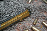 Heretic Ultem Cleric II OTF MagnaCut Black DLC Double Serrated Edge Dagger Blade,  - H020-6C-ULTEM