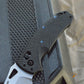 SIG K320 Manual Folder (Collector Series): 3.5" Tanto Blade - Tumbled Finish, Black Carbon Fiber Frame