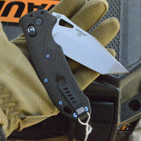 SIG K320 Manual Folder (Collector Series): 3.5" Tanto Blade - Tumbled Finish, Black Carbon Fiber Frame