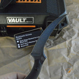 Bastinelli Creations Mako Fixed Blade Knife 4.625" N690Co Black PVD Stonewashed Plain, Black G10 Handles, Kydex Sheath