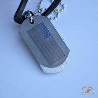 A2D Titanium dog tag Sharp