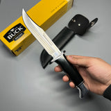 Buck 119BKS Special Hunting Knife 6" Blade, Black Phenolic Handles, Black Leather Sheath - 9207