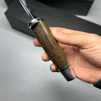 Buck 119 Special Pro Hunting Fixed Blade Knife 6" S35VN Plain Blade, Green Canvas Micarta Handle, Leather Sheath (0119GRS1) - 13105