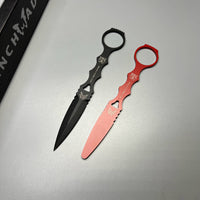 Benchmade 176BK-COMBO SOCP Dagger 3.22" Black Blade with Trainer, Black Sheath
