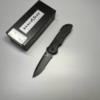 Benchmade Tactical Triage Rescue Folding Knife 3.48" S30V Black Combo Blade, Black G10 Handles, Safety Cutter, Glass Breaker - 917SBK