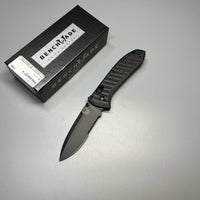 Benchmade Presidio AUTO Folding Knife 3.72" Black S30V Drop Point Combo Blade, Milled Black Aluminum Handles - 5700SBK