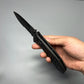 Benchmade Presidio AUTO Folding Knife 3.72" Black S30V Drop Point Combo Blade, Milled Black Aluminum Handles - 5700SBK