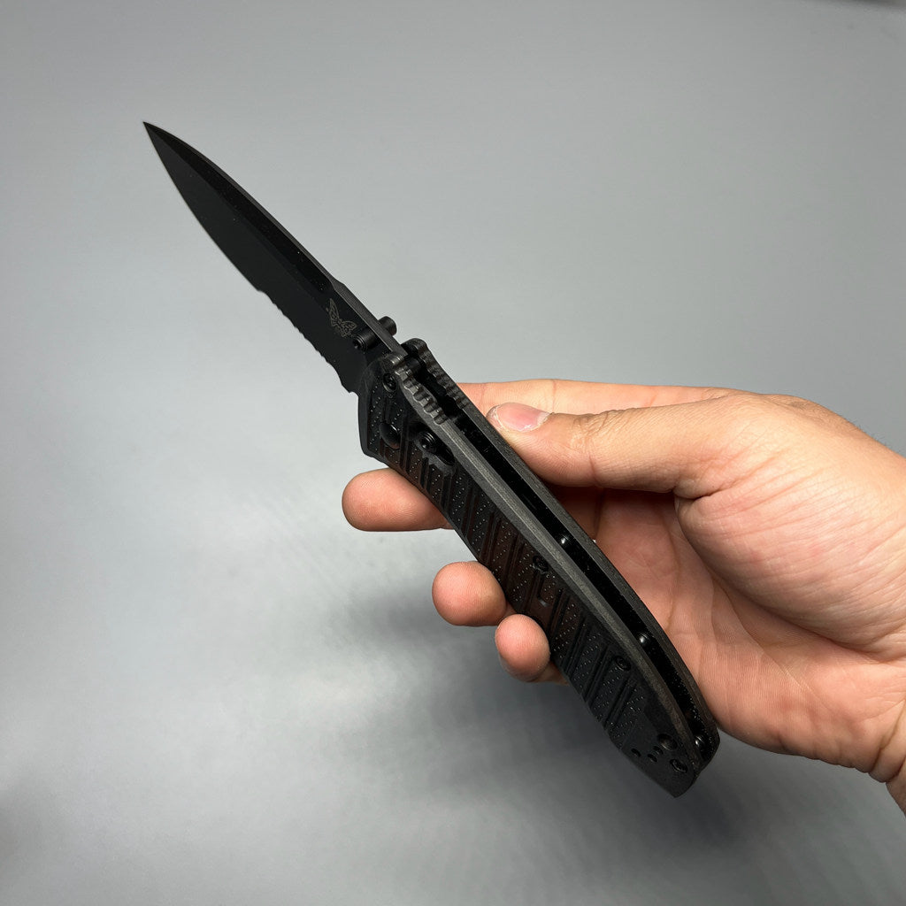 Benchmade Presidio AUTO Folding Knife 3.72 Black S30V Drop Point