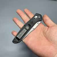 Benchmade 940-2 Osborne Folding Knife 3.4" S30V Plain Blade, Black G10 Handles