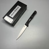 Benchmade 417 Fact Folding Knife 3.95" S30V Satin Plain Blade, Black Aluminum Handles