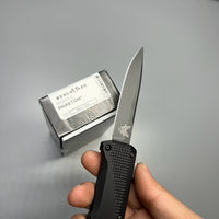 Benchmade 4600DLC Phaeton AUTO OTF Knife 3.45" Black S30V Drop Point Blade, Black Aluminum Handles