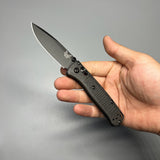 Benchmade Mini Bugout CF-Elite AXIS Black Blade, Graphite Black CF-Elite Handles - 533BK-2