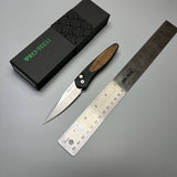 Pro-Tech Newport Automatic Knife bocote wood (3" Stonewash) 3427-b