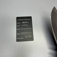 Daniel Custom, All Handmade, Carbon Steel Camping Knife