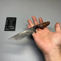 Daniel's Handmade Custom Recurve Knife Hand Forged Damascus