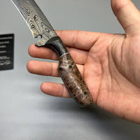 Daniel's Handmade Custom Recurve Knife Hand Forged Damascus