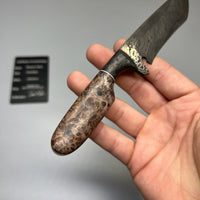 Daniel's Handmade Custom Recurve Knife Hand Forged Damascus