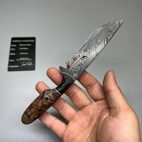 Daniel's Handmade Custom Recurve Knife Hand Forged Damascus