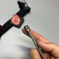 Bastinelli Creations Titanium Short Chopstick Spike, 5.95" Overall, 2 Saints Tactical Bronze Handle