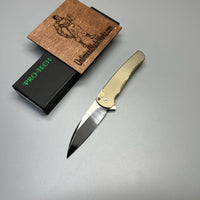 Pro-Tech Custom Malibu Plunge Lock Knife Bronze Aluminum