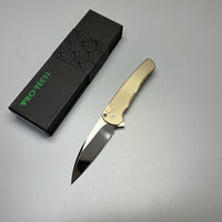 Pro-Tech Custom Malibu Plunge Lock Knife Bronze Aluminum