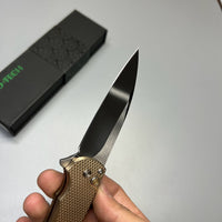 Pro-Tech Custom Malibu Plunge Lock Knife Bronze Aluminum