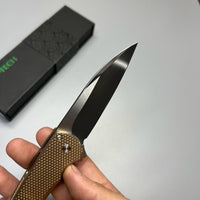 Pro-Tech Custom Malibu Plunge Lock Knife Bronze Aluminum