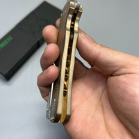Pro-Tech Custom Malibu Plunge Lock Knife Bronze Aluminum