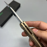 Pro-Tech Custom Malibu Plunge Lock Knife Bronze Aluminum