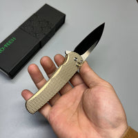 Pro-Tech Custom Malibu Plunge Lock Knife Bronze Aluminum