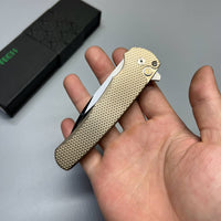 Pro-Tech Custom Malibu Plunge Lock Knife Bronze Aluminum