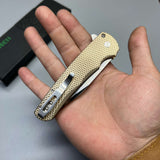 Pro-Tech Custom Malibu Plunge Lock Knife Bronze Aluminum