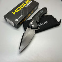 Hogue X5 Flipper 4" Black CPM-154 Spear Point Blade, Black Aluminum Handles 34559