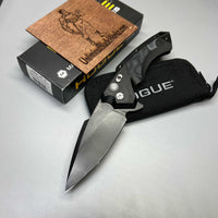 Hogue X5 Flipper 4" Black CPM-154 Spear Point Blade, Black Aluminum Handles 34559