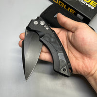 Hogue X5 Flipper 4" Black CPM-154 Spear Point Blade, Black Aluminum Handles 34559