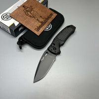 SIG Sauer by Hogue K320 AXG Pro ABLE Lock Folding Knife 3.5" S30V Black Cerakote  Aluminum Handles Black G10 36374