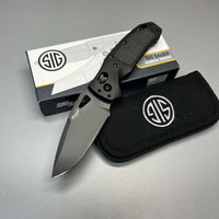 SIG Sauer by Hogue K320 AXG Pro ABLE Lock Folding Knife 3.5" S30V Black Cerakote  Aluminum Handles Black G10 36374