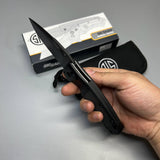 SIG Sauer by Hogue K320 AXG Pro ABLE Lock Folding Knife 3.5" S30V Black Cerakote  Aluminum Handles Black G10 36374