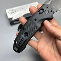 SIG Sauer by Hogue K320 AXG Pro ABLE Lock Folding Knife 3.5" S30V Black Cerakote  Aluminum Handles Black G10 36374