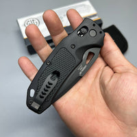 SIG Sauer by Hogue K320 AXG Pro ABLE Lock Folding Knife 3.5" S30V Black Cerakote  Aluminum Handles Black G10 36374