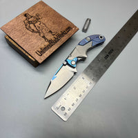 Forever Steel Transformers Collapsible Knife and Push Dagger Titanium Handle M390 Blade