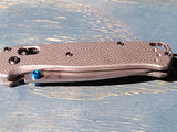 Basket Weave Titanium Benchmade Bugout 535