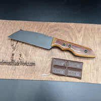 A2D EDC Wharnfkiffe 3V Seax Chisel DLC Fixed