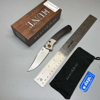 Benchmade Hunt Crooked River Folding 4.00" S30V Clip Point Blade, Dymondwood Handles with Aluminum Bolsters - 15080-2