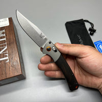 Benchmade Hunt Crooked River Folding 4.00" S30V Clip Point Blade, Dymondwood Handles with Aluminum Bolsters - 15080-2