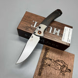 Benchmade Hunt Crooked River Folding 4.00" S30V Clip Point Blade, Dymondwood Handles with Aluminum Bolsters - 15080-2