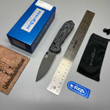 Benchmade Freek Folding Knife 3.6" Black Cerakoted CPM-M4 Plain Blade, Black/Gray G10 Handles - 560BK-1