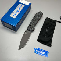 Benchmade Freek Folding Knife 3.6" Black Cerakoted CPM-M4 Plain Blade, Black/Gray G10 Handles - 560BK-1