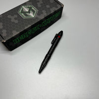 Heretic Knives Thoth Tactical Pen Black Aluminum Predator bomb