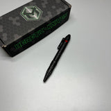 Heretic Knives Thoth Tactical Pen Black Aluminum Predator bomb